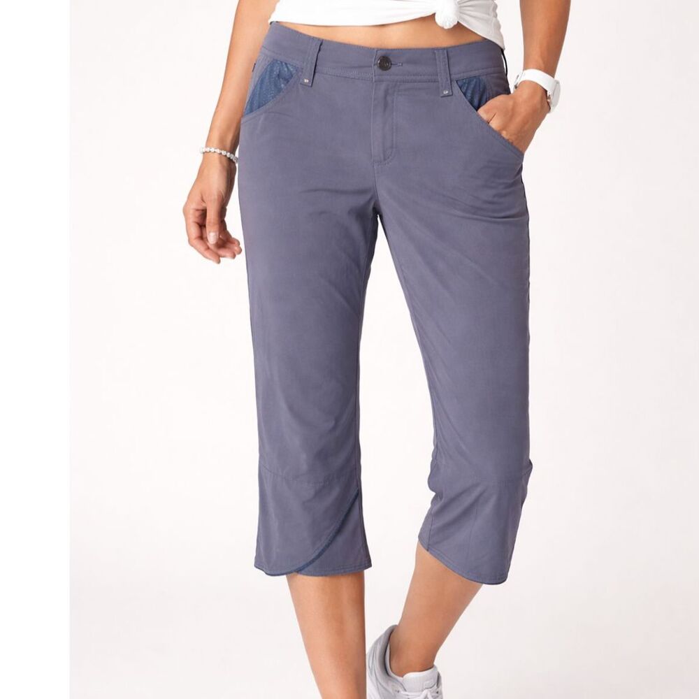Athleta Purple Nylon Spandex Capri Pants Size 8 Tall
